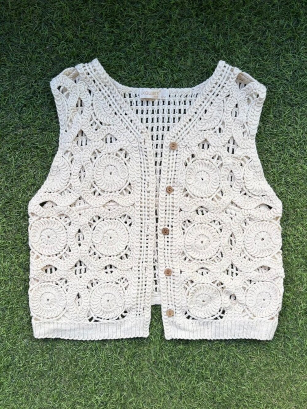 Exquiss Boho Macrame Vest